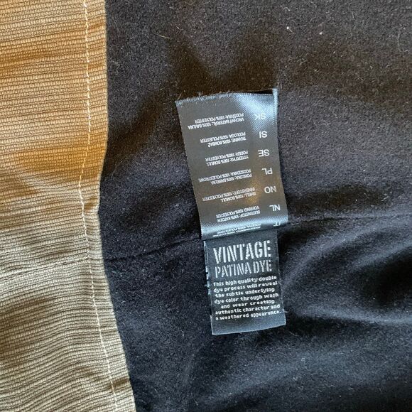 Kuhl Burr Mens Vest Vintage Pantina Dye Khaki Full Zip Collar Pockets Sz Large - Picture 6 of 11